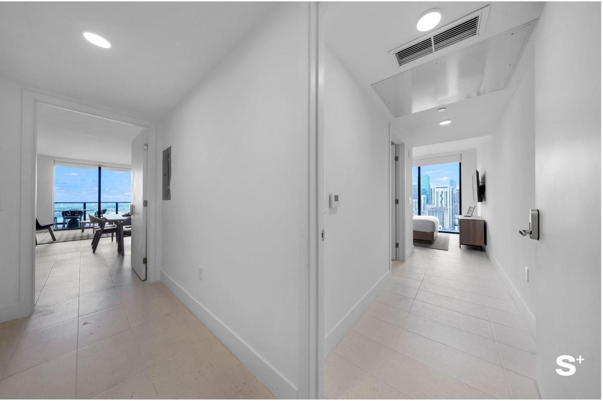 Appartement Upscale 3br Escape With Downtown & Water Views